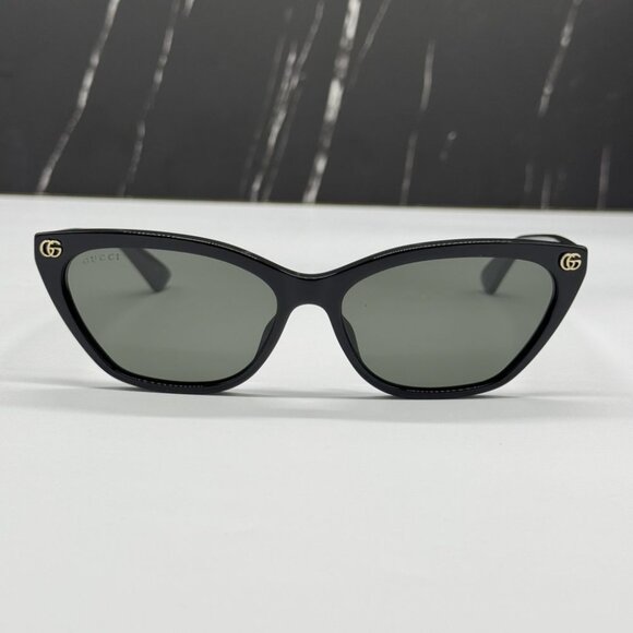 NEW GG1815S 001 GUCCI CAT EYE BLACK WOMEN GUCCI SUNGLASSES - Picture 4 of 9